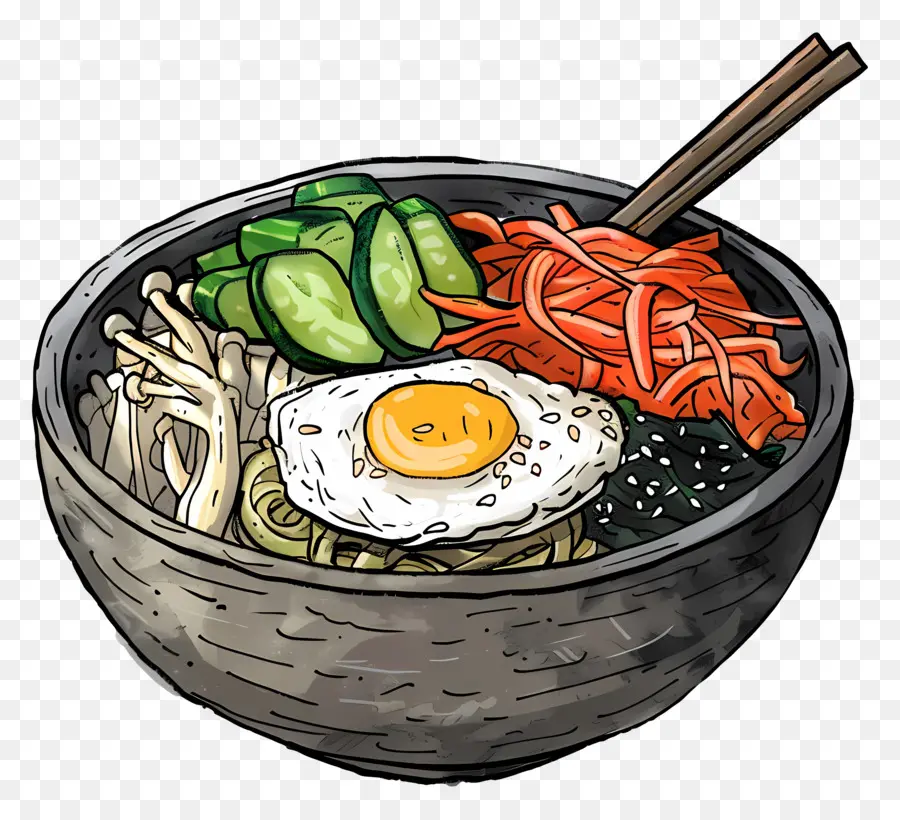 Bibimbap Korea，Bibimbap PNG