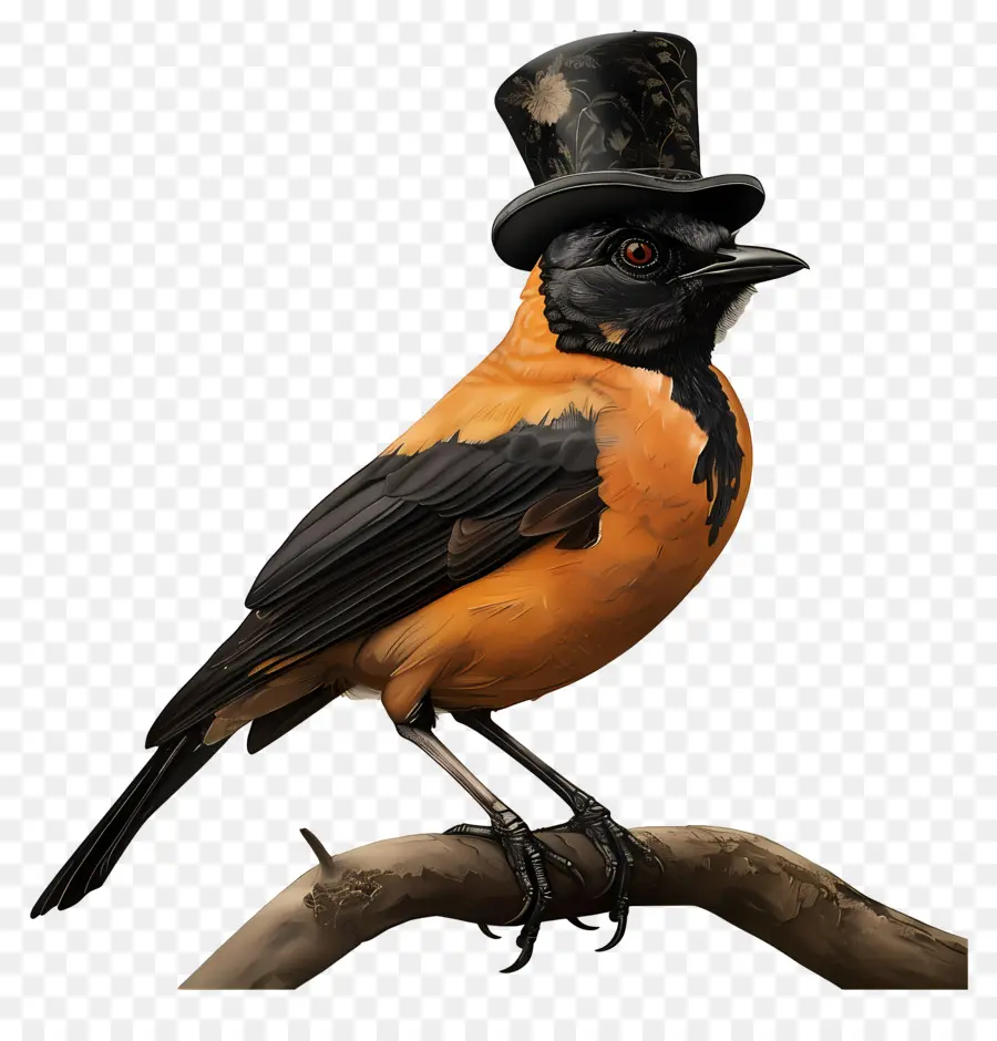 Burung，Burung Dengan Topi Top PNG