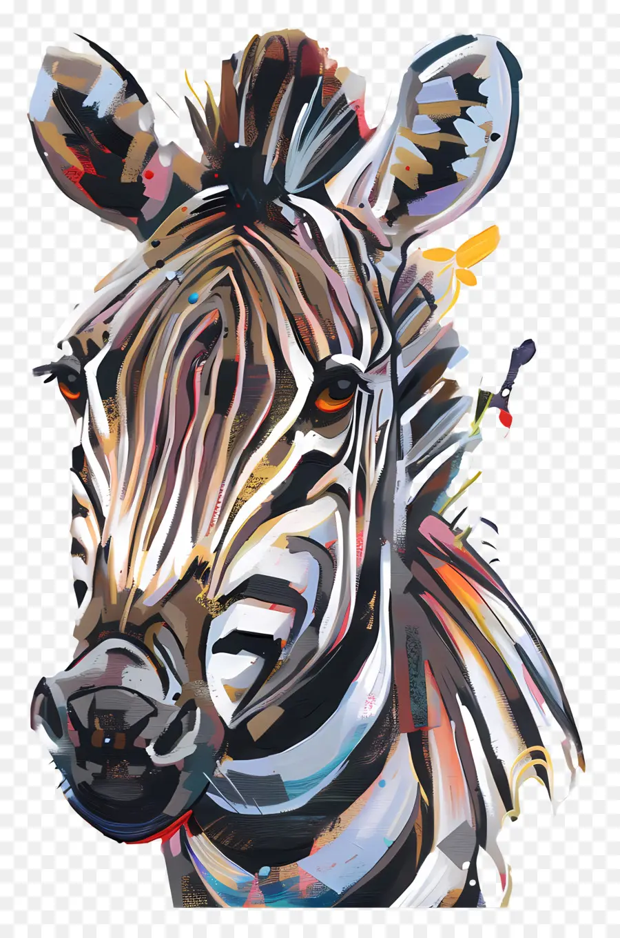 Zebra，Zebra Berwarna Warni PNG