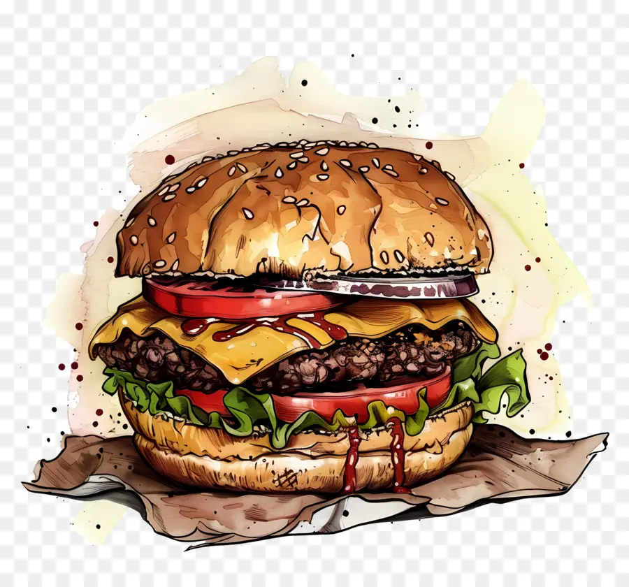 Burger Krim，Cheeseburger PNG