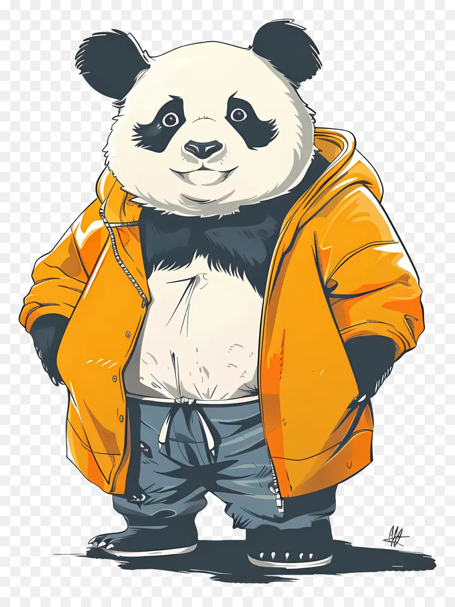 Panda，Panda Dalam Jaket PNG