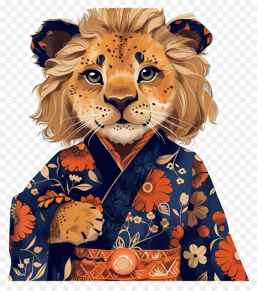 Singa，Kimono PNG