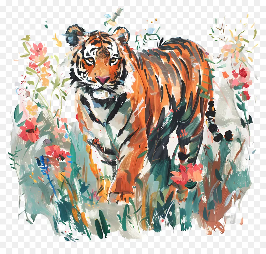 Harimau，Bunga PNG