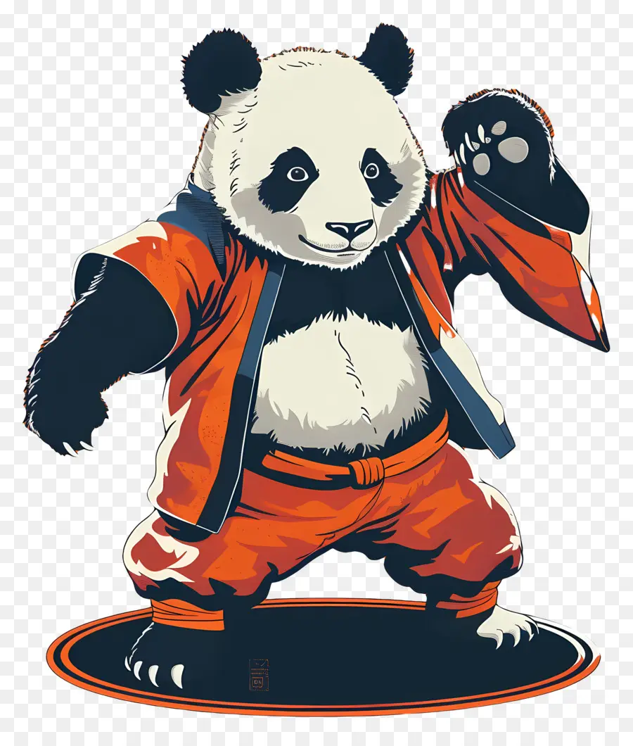 Panda，Panda Dalam Pakaian Seni Bela Diri PNG