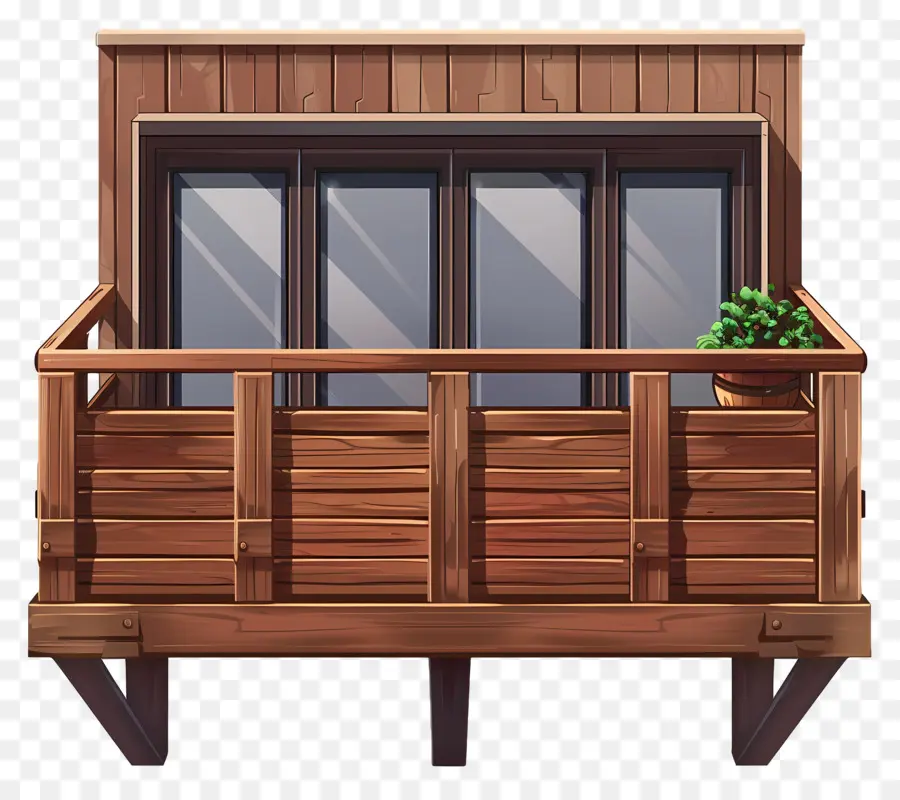 Balkon，Balkon Kayu PNG