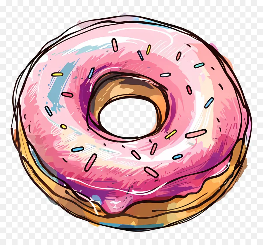 Donat，Pink PNG