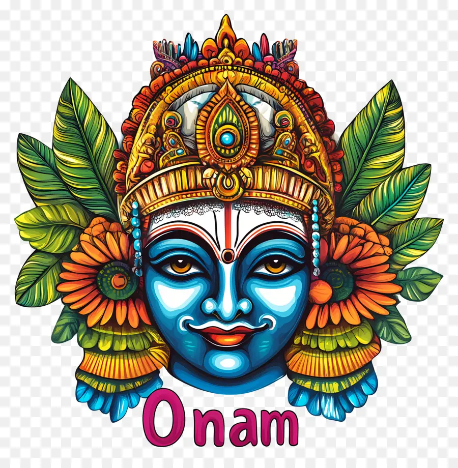 Onam，Wajah Dewa Onam PNG