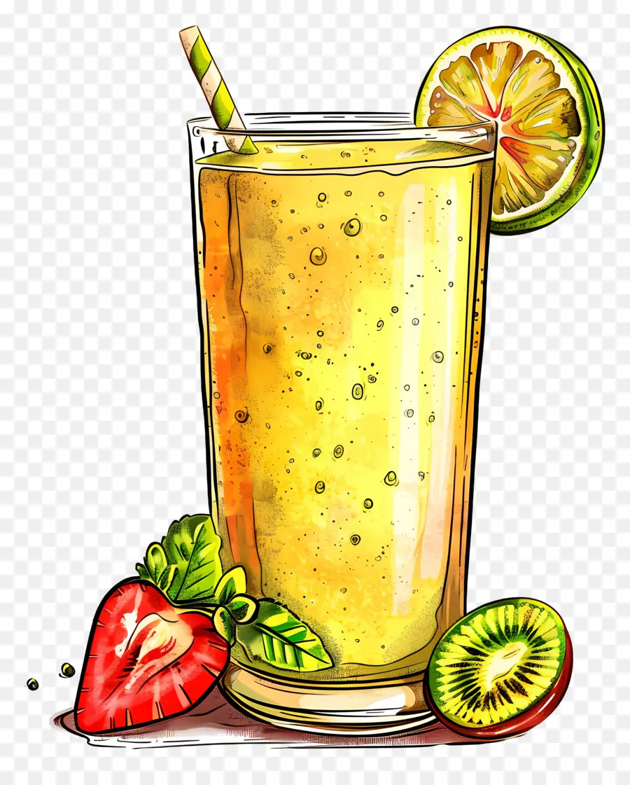 Smoothie，Jus Buah PNG