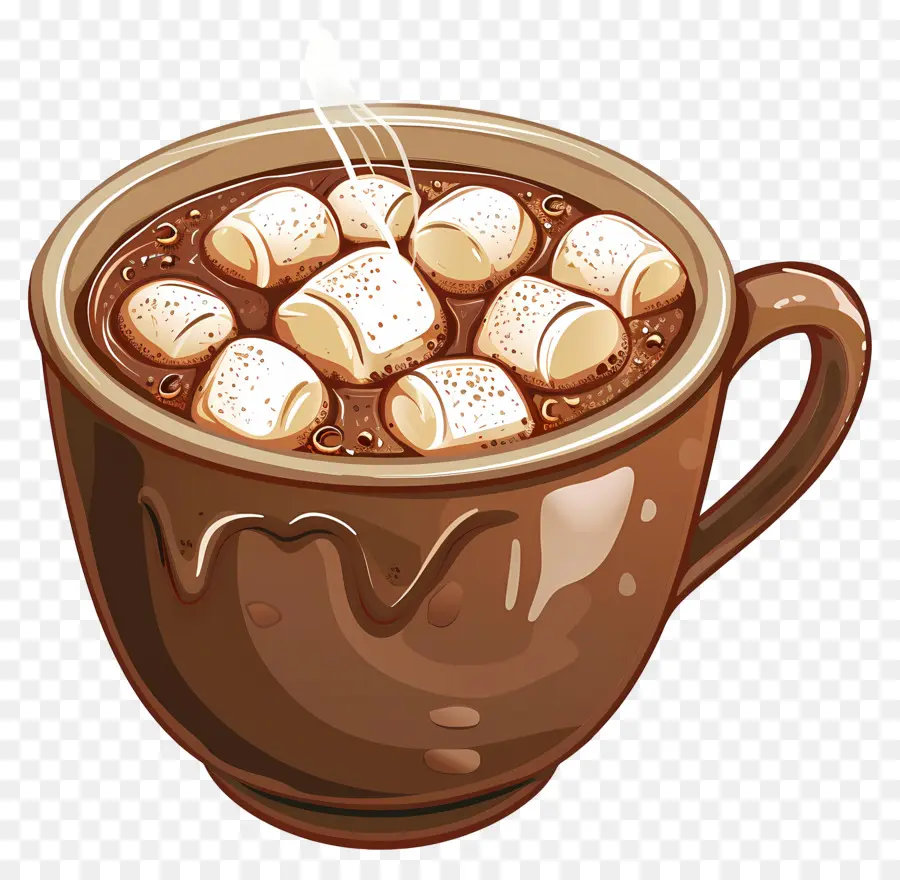 Cokelat Panas Dengan Marshmallow，Coklat Panas PNG