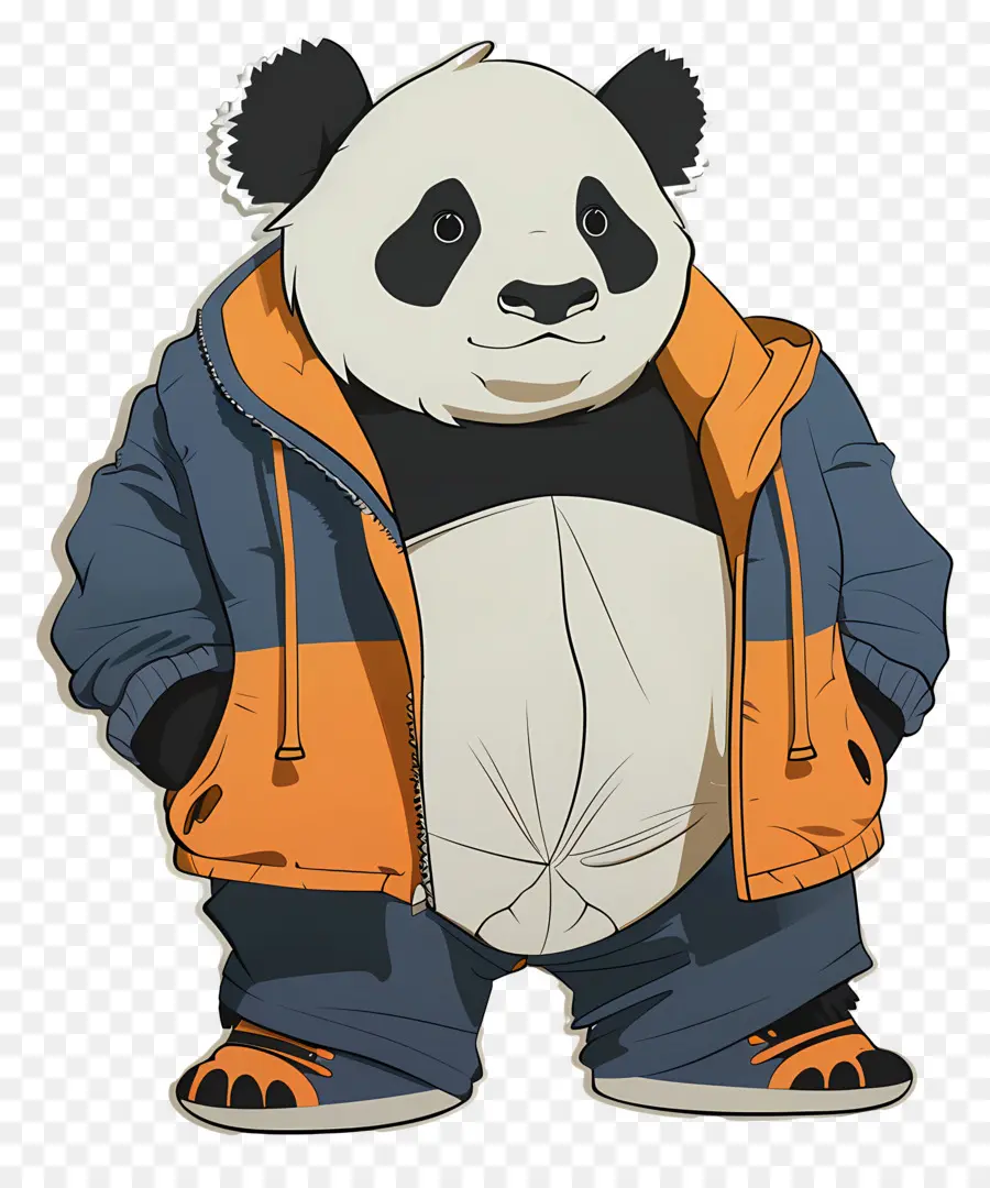 Panda，Panda Dengan Jaket PNG