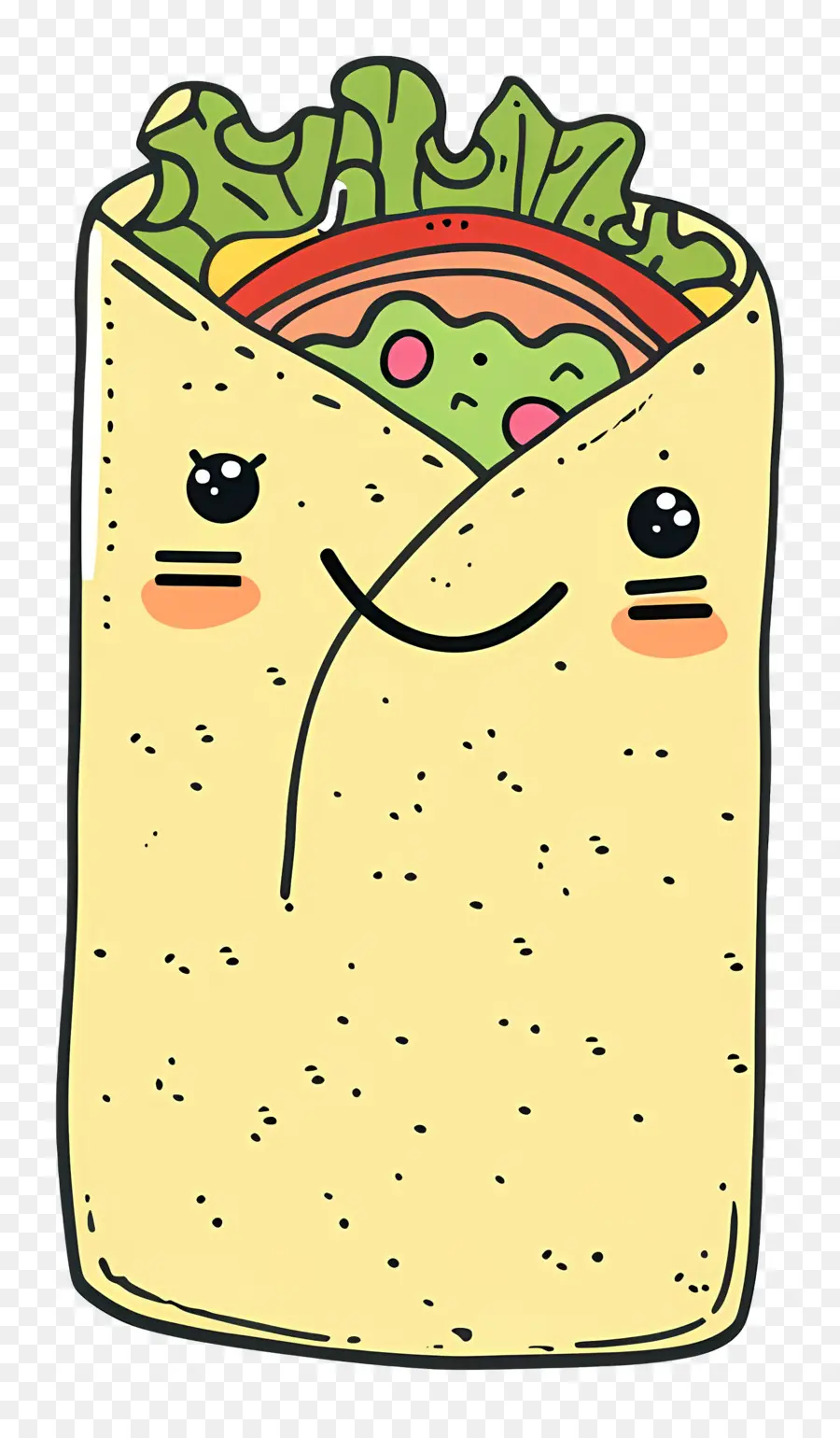 Burrito，Wajah Tersenyum PNG