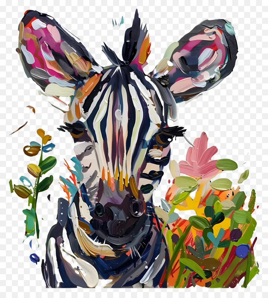 Zebra，Berwarna Warni PNG