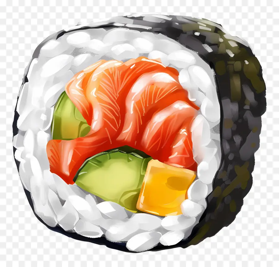 Sushi Gulung，Jepang PNG