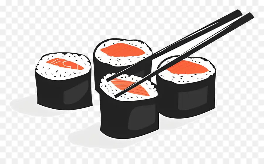 Sushi Gulung，Jepang PNG