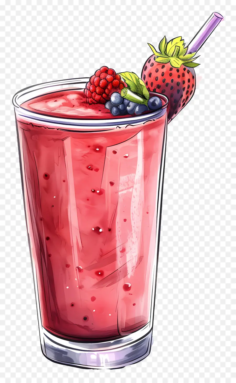 Smoothie，Smoothie Buah Beri PNG