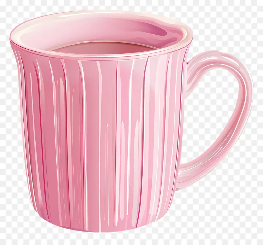 Mug Kopi Merah Muda，Mug Merah Muda PNG