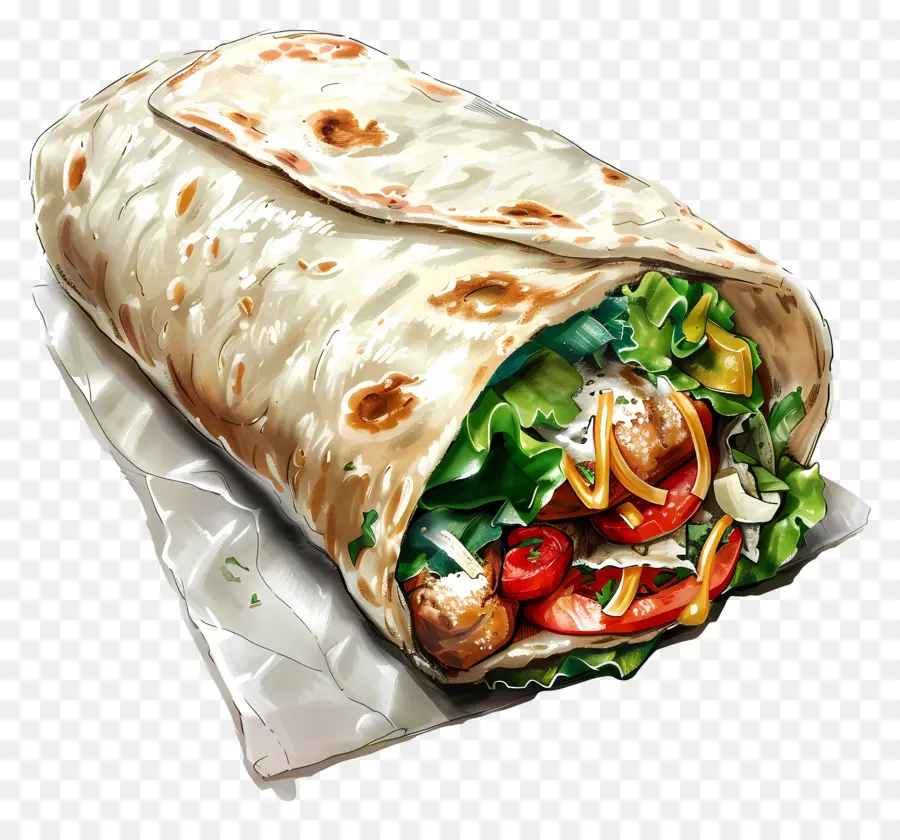 Burrito，Membungkus PNG