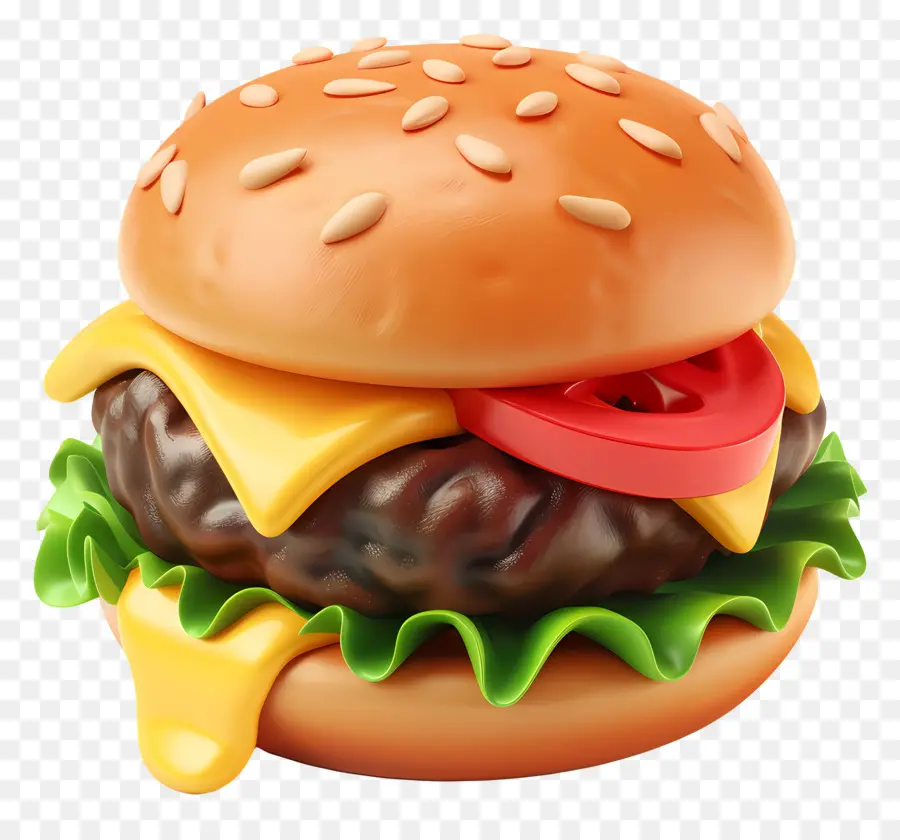 Cheeseburger，Burgernya PNG