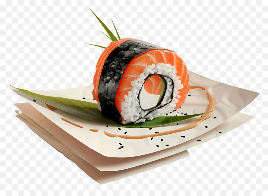 Sushi Gulung，Sushi PNG