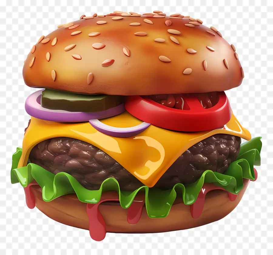 Cheeseburger，Burgernya PNG