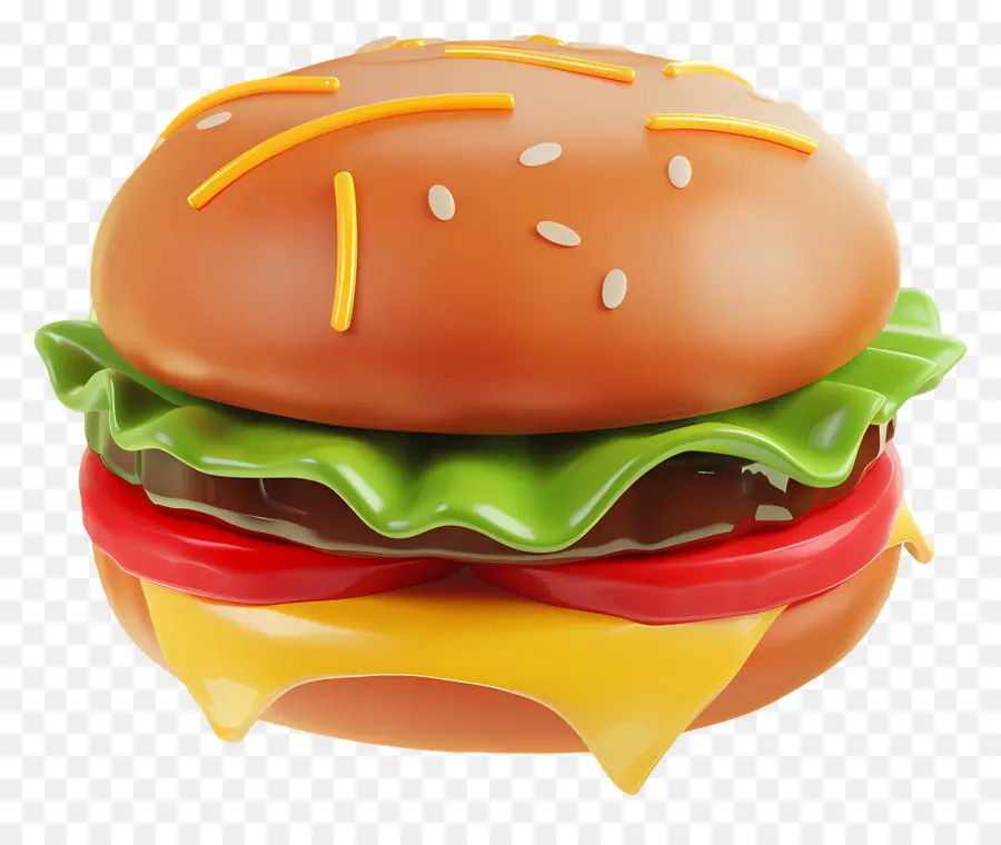 Burger Keju，Burger Keju Ganda PNG