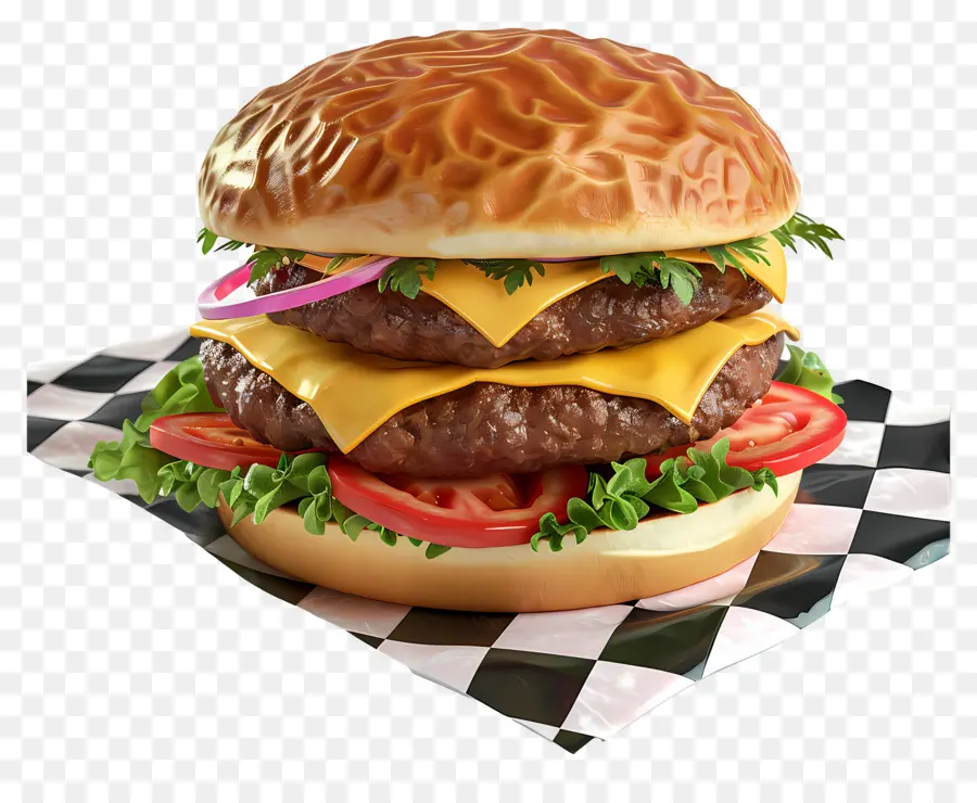 Burger Keju，Burger PNG