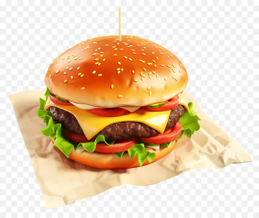 Cheeseburger，Burgernya PNG