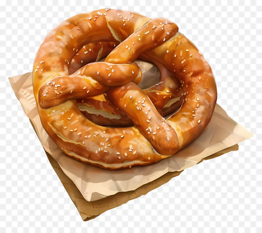 Pretzel，Makanan Ringan PNG