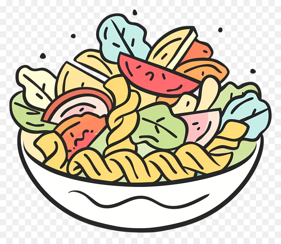 Pasta Salad，Mangkuk Salad PNG