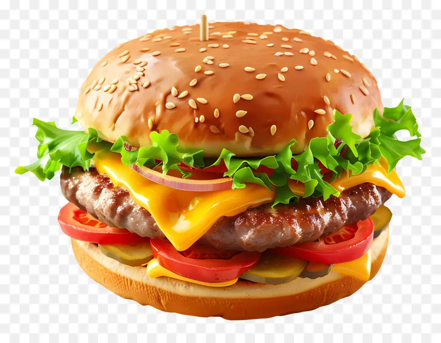 Cheeseburger，Burgernya PNG