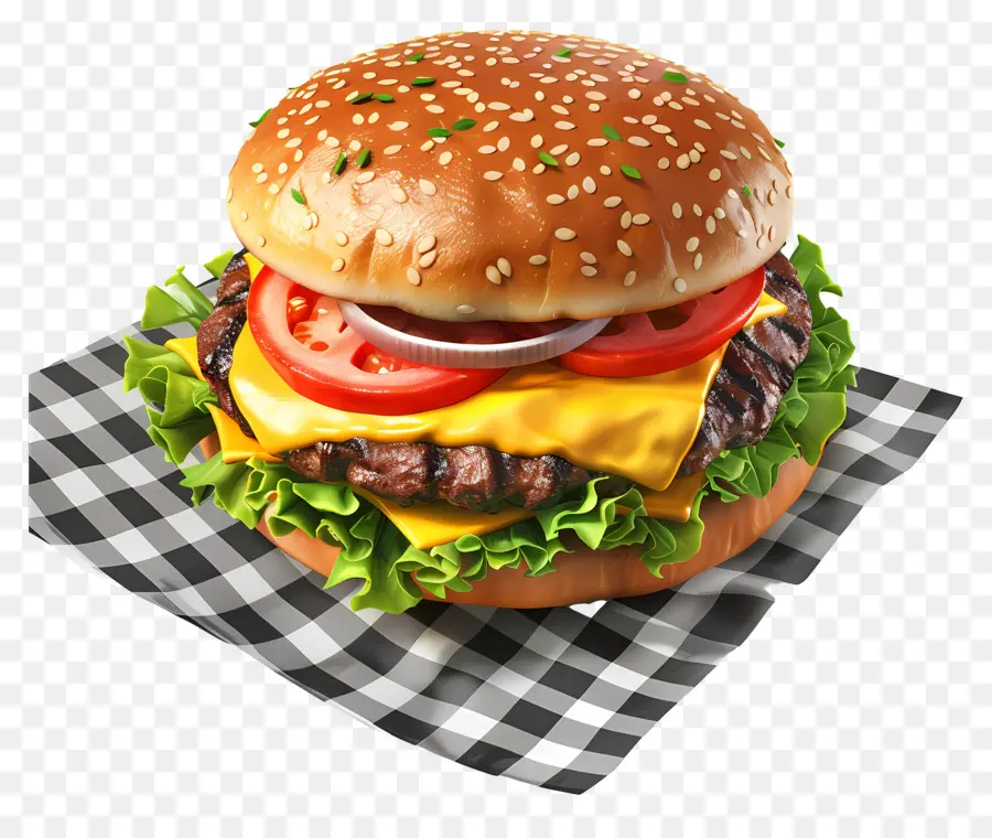 Cheeseburger，Burgernya PNG