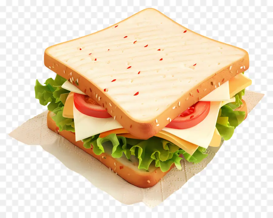 Sandwich，Selada PNG