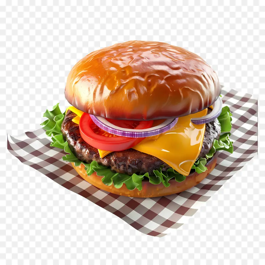 Cheeseburger，Burgernya PNG