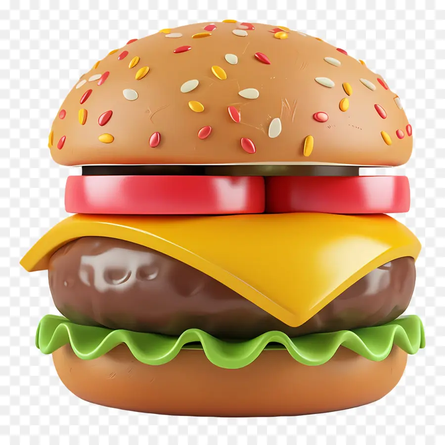 Burger Keju，Burger PNG