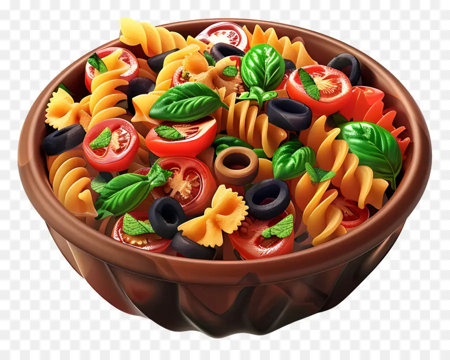 Salad Semacam Spageti，Salad Pasta Berwarna Warni PNG