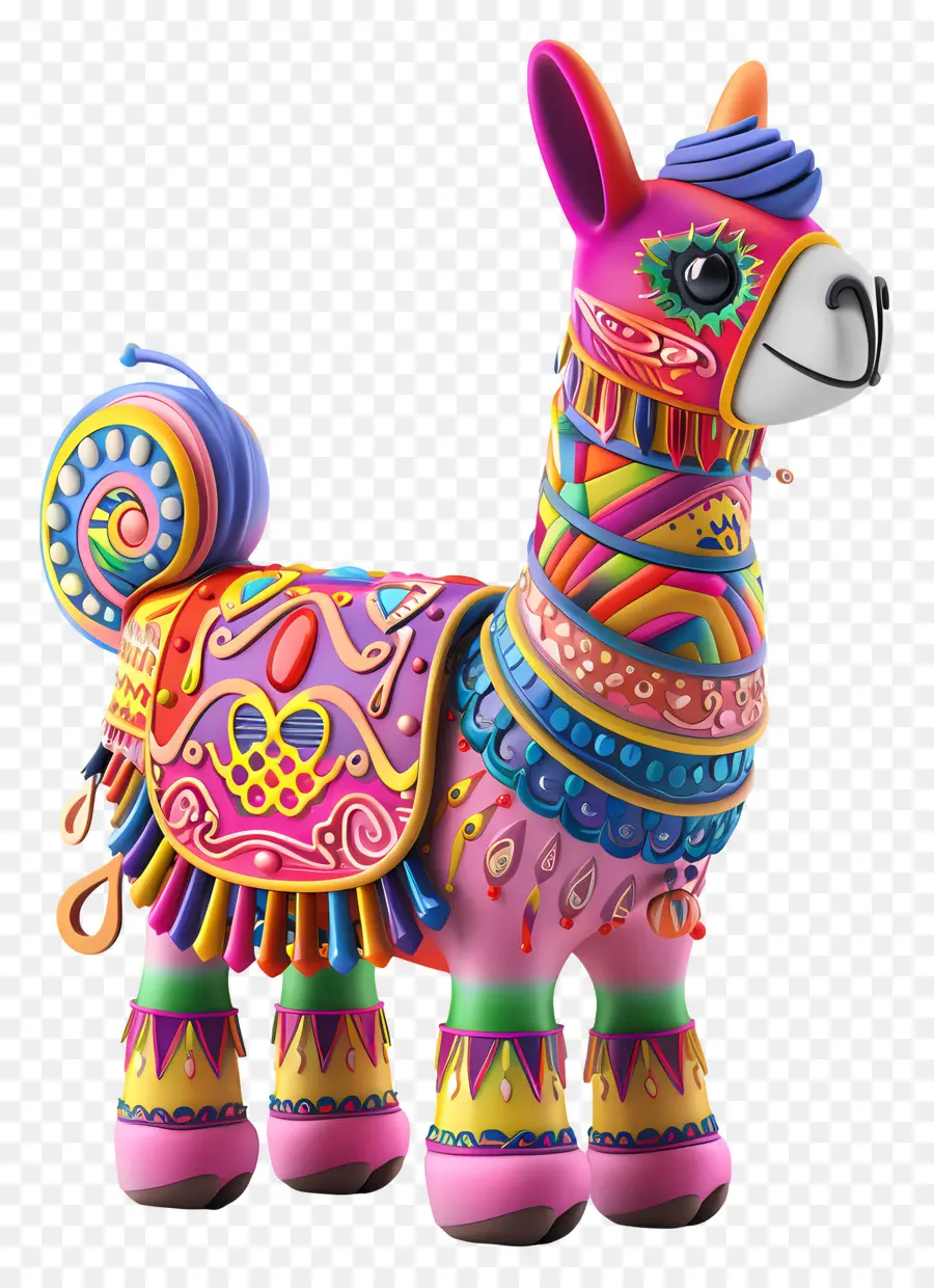 Llama Yang Lucu，Llama Berwarna Warni PNG