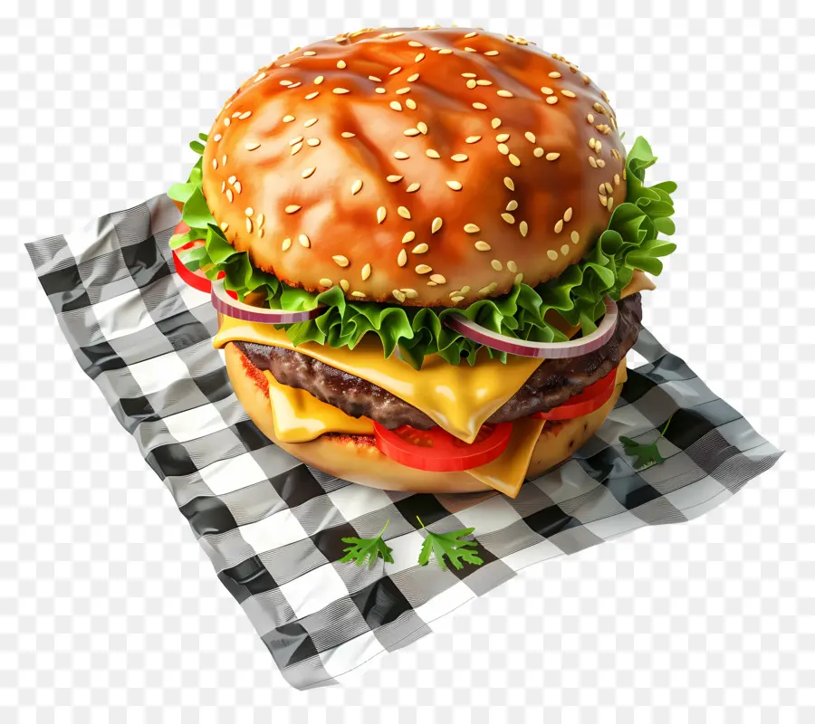 Cheeseburger，Burgernya PNG