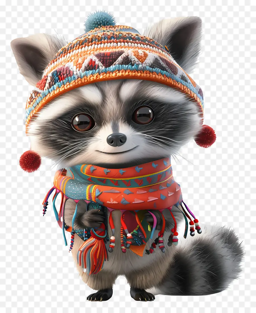 Lucu Raccoon，Rakun PNG