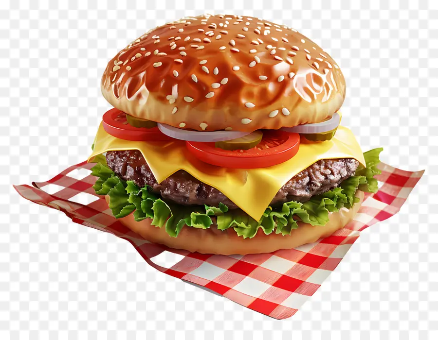 Cheeseburger，Burgernya PNG