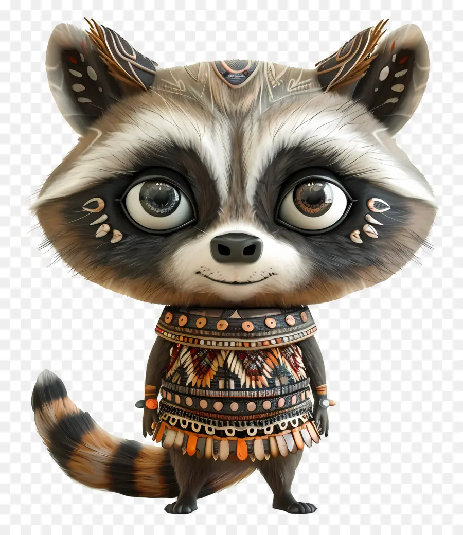 Lucu Raccoon，Rakun PNG