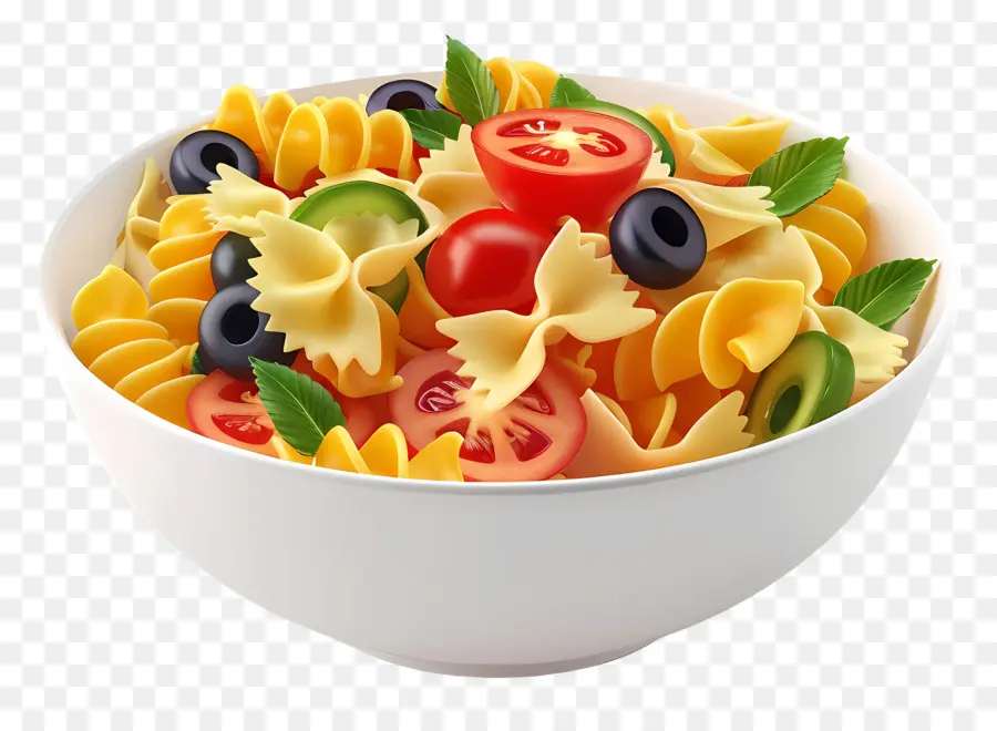 Salad Semacam Spageti，Salad Pasta PNG