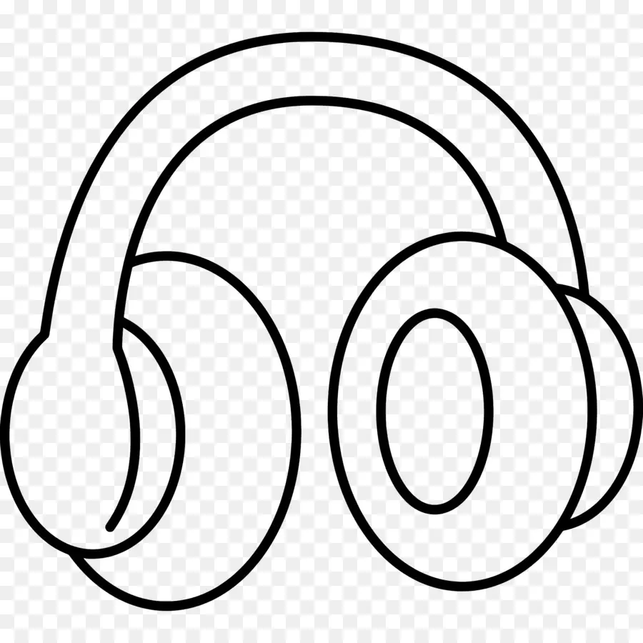 Headphone，Garis Besar Headphone PNG