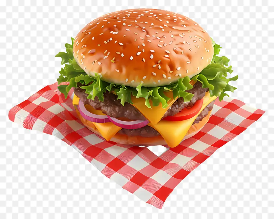 Cheeseburger，Burgernya PNG