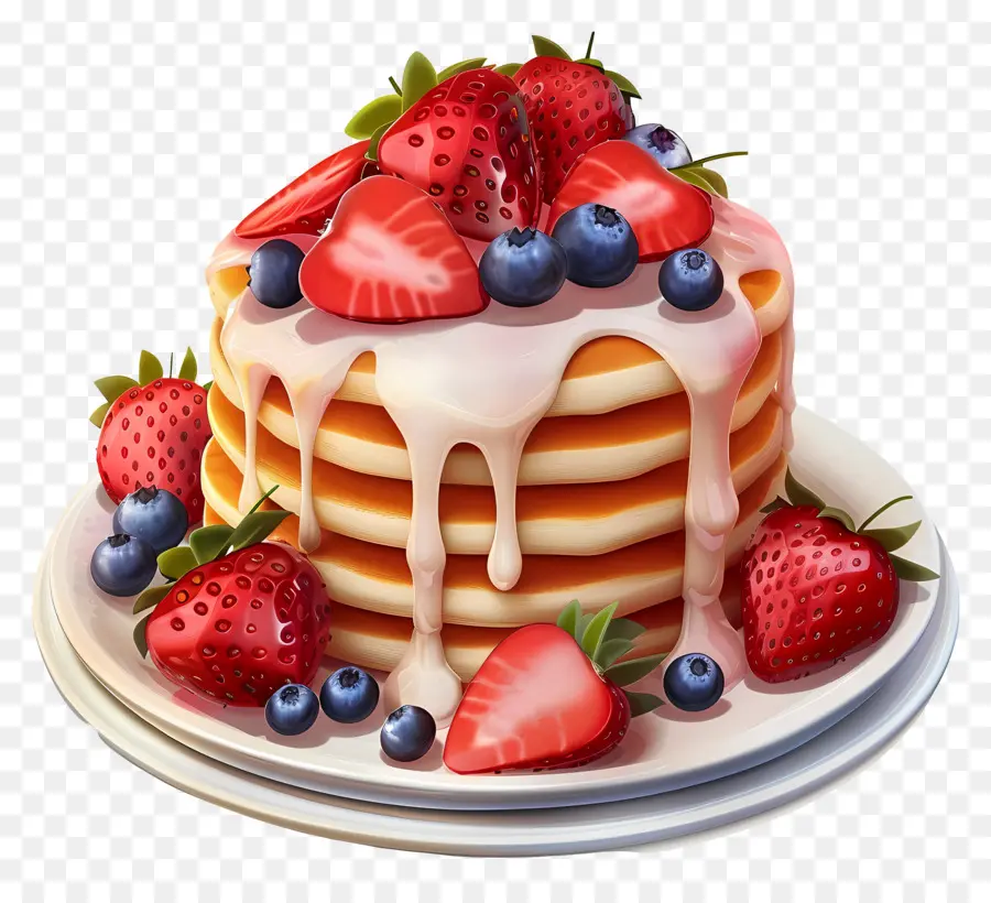 Pancake，Pancake Dengan Berry PNG