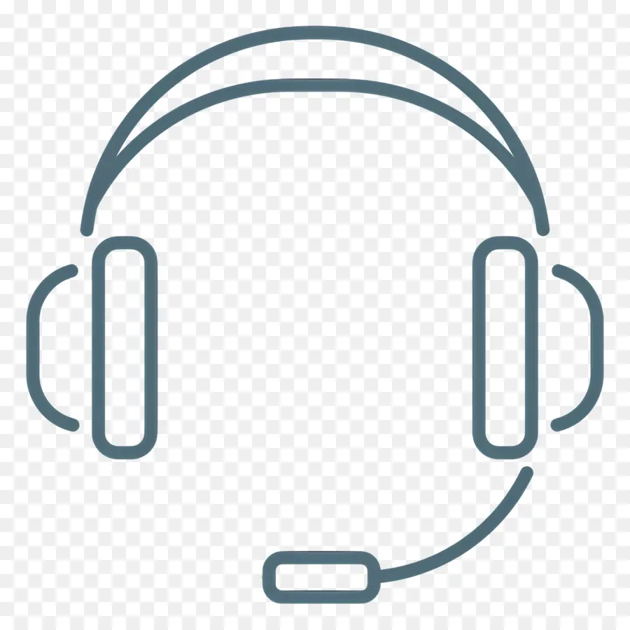 Headphone，Headset Biru PNG