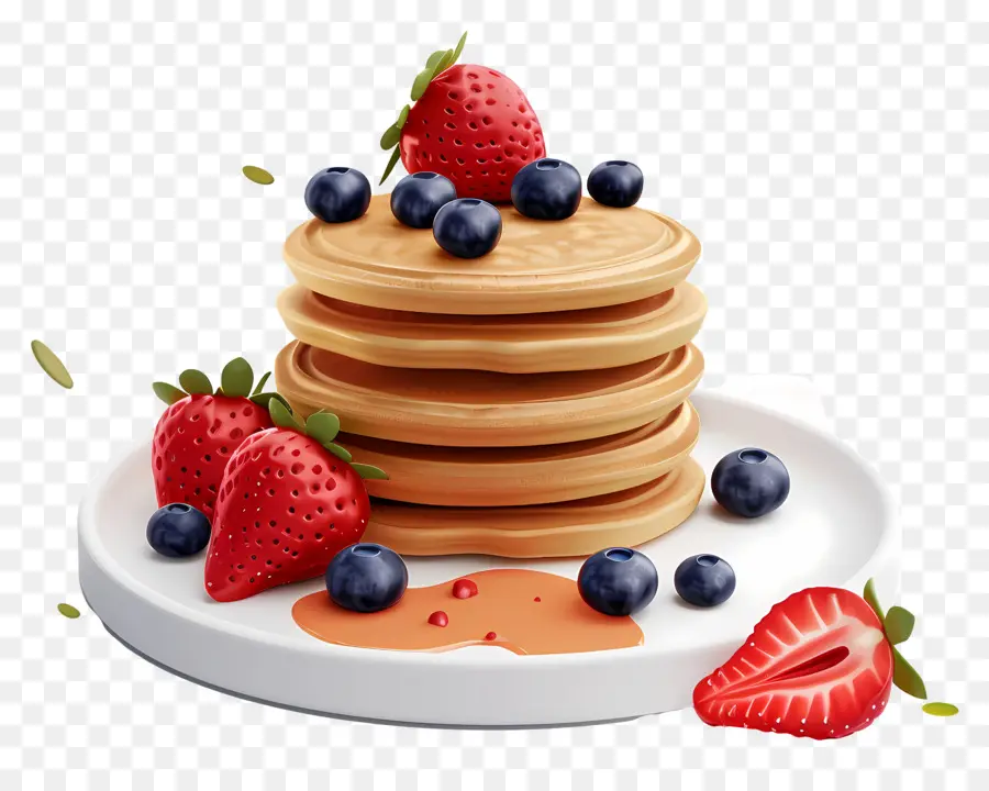 Pancake，Pancake Dengan Berry PNG