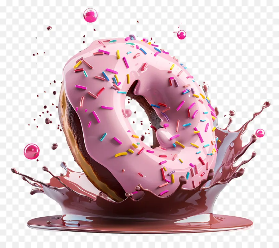 Donat，Donat Berwarna Warni PNG