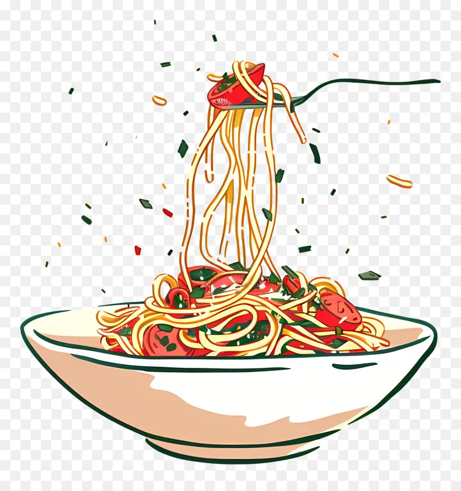 Spaghetti，Mangkuk PNG