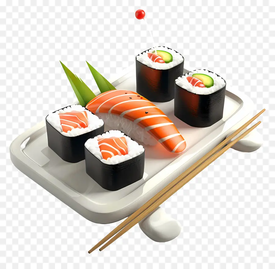 Sushi，Piring Sushi PNG