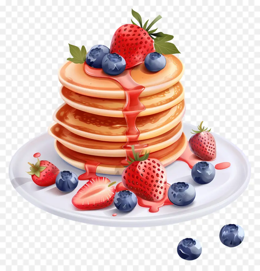 Pancake，Buah Beri PNG